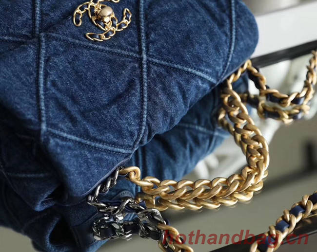 CHANEL Denim 19 Flap Bag AS1160 AS1161 AS1162 blue