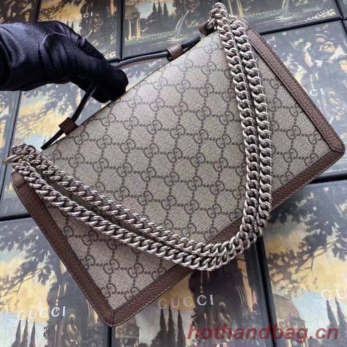 Gucci Dionysus GG top handle bag 621512 Brown