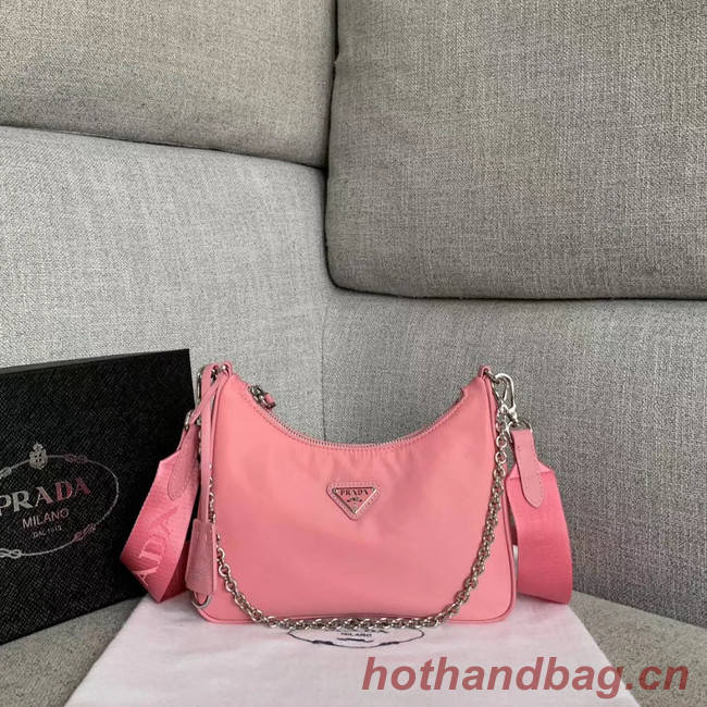 Prada Re-Edition 2005 nylon shoulder bag 1BH204 pink