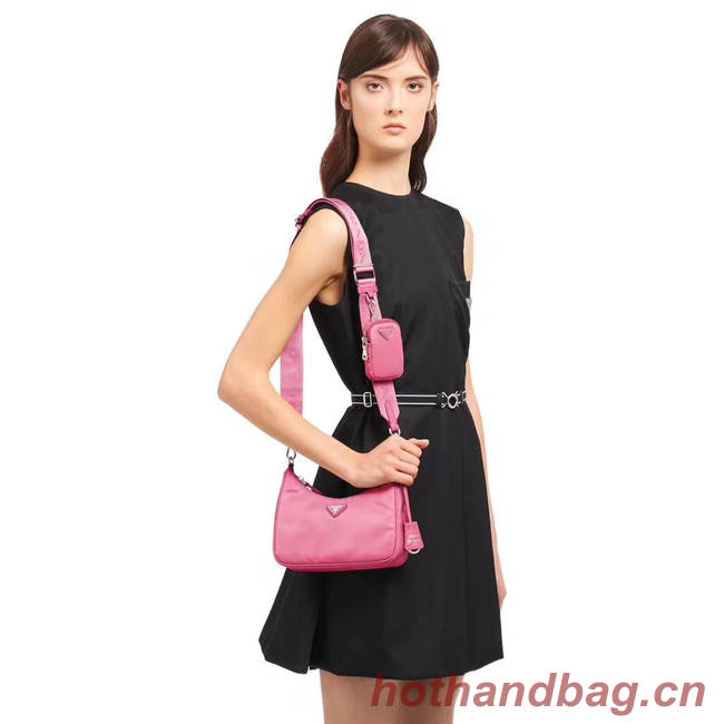 Prada Re-Edition 2005 nylon shoulder bag 1BH204 pink