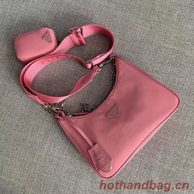 Prada Re-Edition 2005 nylon shoulder bag 1BH204 pink