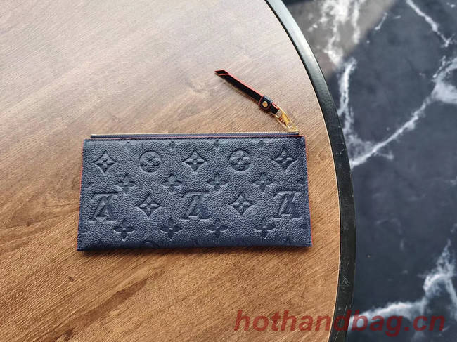 Louis Vuitton Original Monogram Empreinte Wallet M68712 Navy Blue