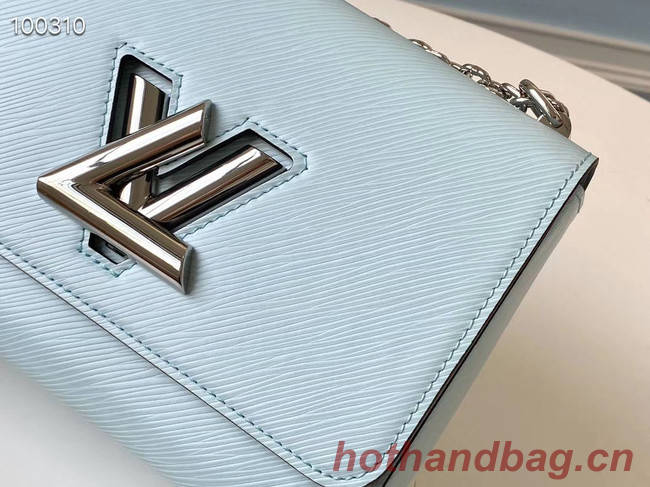 Louis vuitton original epi leather TWIST MM M66119 sky blue