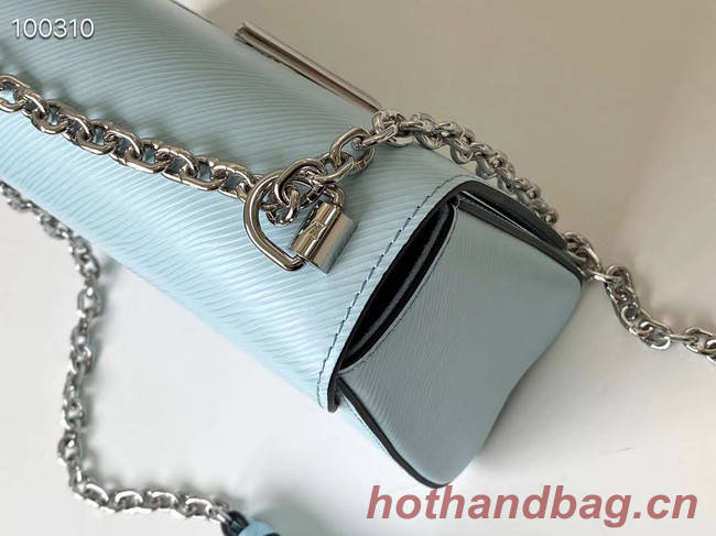 Louis vuitton original epi leather TWIST MM M66119 sky blue