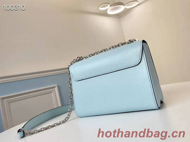 Louis vuitton original epi leather TWIST MM M66119 sky blue