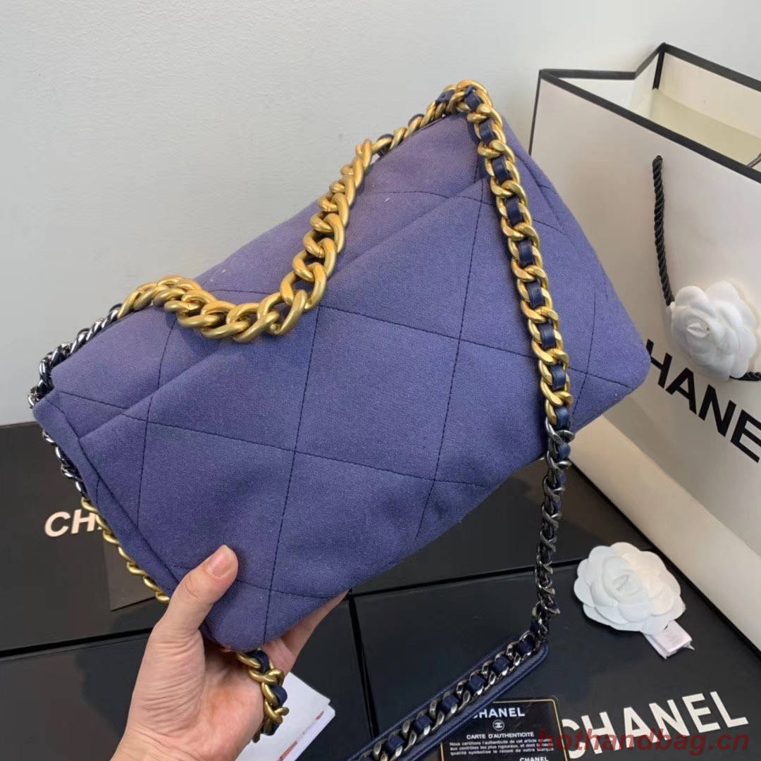 CHANEL 19 Flap Bag AS1160 AS1161 purple