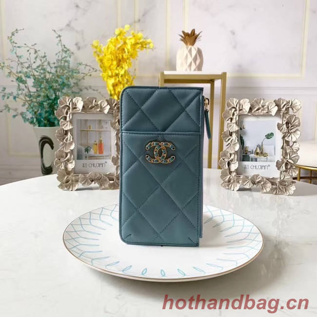 CHANEL 19 Mobile phone case Card Holder AP1182 sky blue