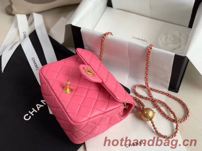 Chanel MINI Flap Bag Original Sheepskin Leather AS1786 rose