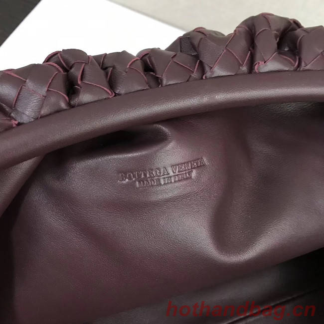 Bottega Veneta Weave Clutch bag 585853 dark purple