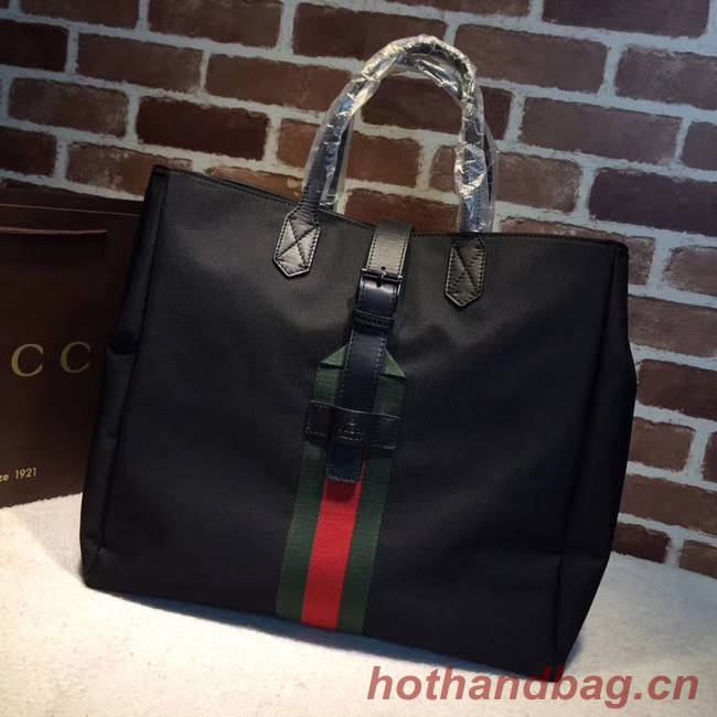 Gucci GG Supreme canvas top handle bag 337069 black