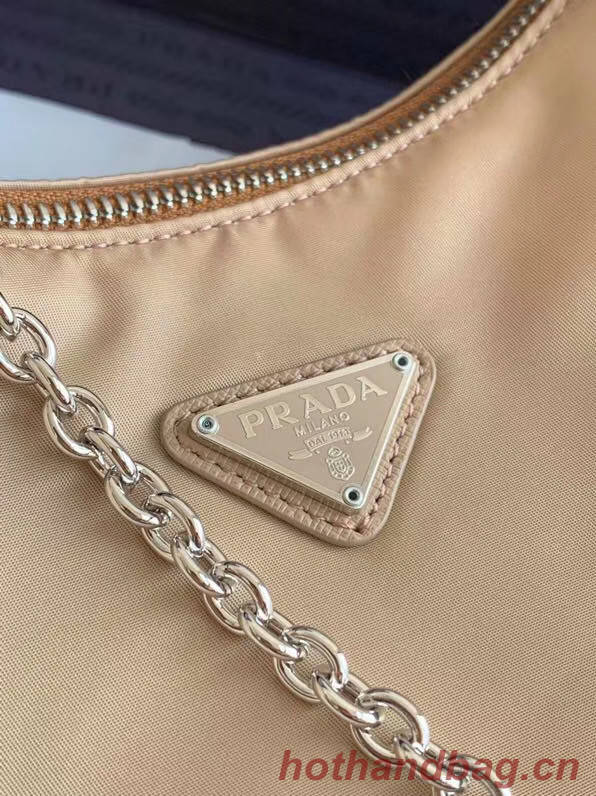 Prada Re-Edition 2005 nylon shoulder bag 1BH204 apricot