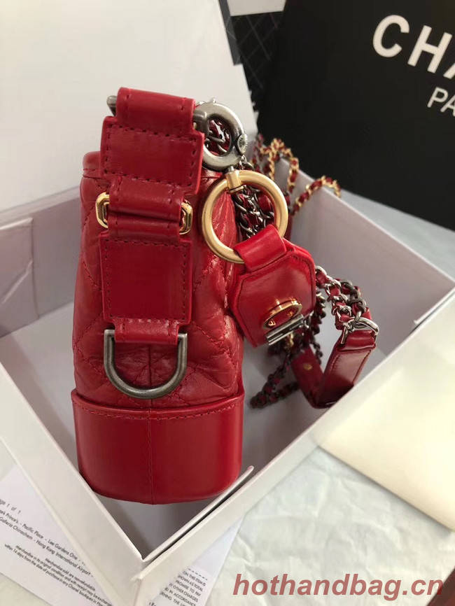 Chanel gabrielle small hobo bag AS0865 red