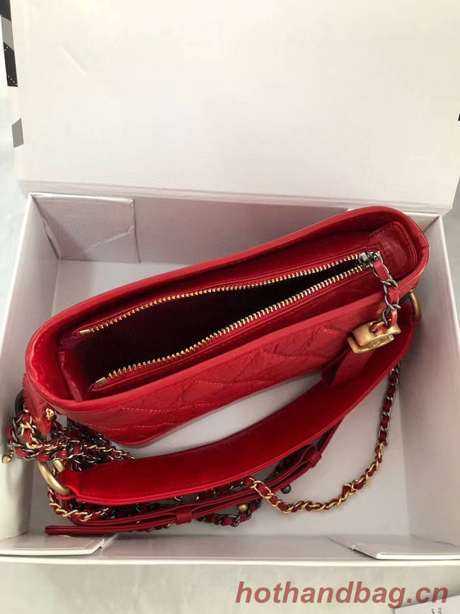 Chanel gabrielle small hobo bag AS0865 red