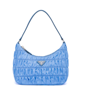 Prada Nylon and Saffiano leather mini bag 1NE204 blue