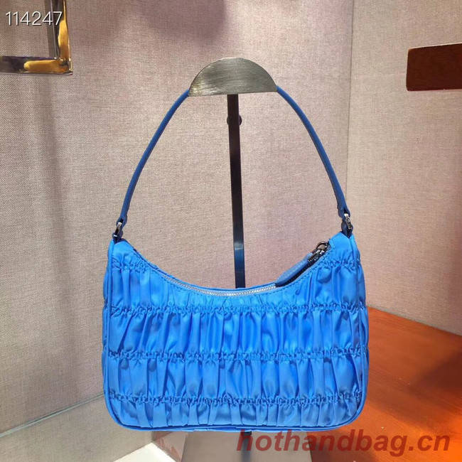 Prada Nylon and Saffiano leather mini bag 1NE204 blue