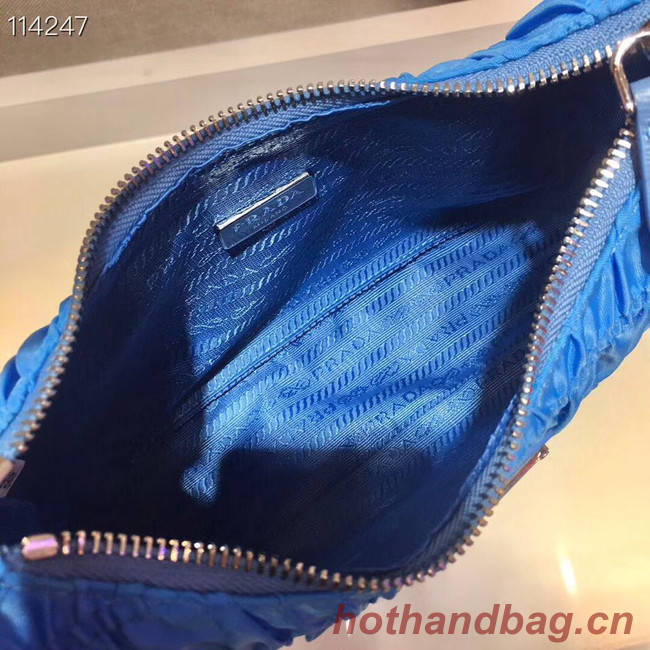 Prada Nylon and Saffiano leather mini bag 1NE204 blue