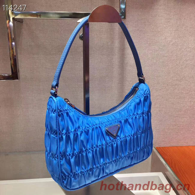 Prada Nylon and Saffiano leather mini bag 1NE204 blue