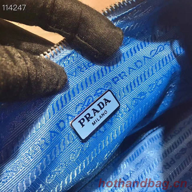 Prada Nylon and Saffiano leather mini bag 1NE204 blue