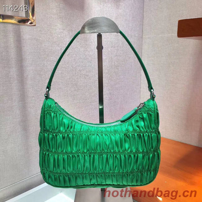 Prada Nylon and Saffiano leather mini bag 1NE204 green