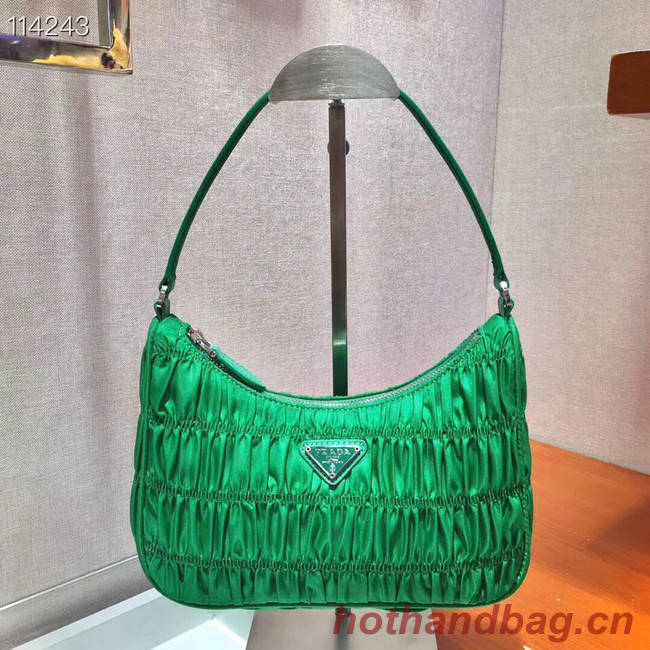 Prada Nylon and Saffiano leather mini bag 1NE204 green