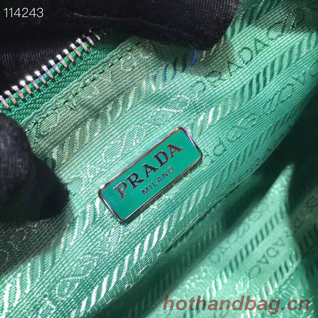 Prada Nylon and Saffiano leather mini bag 1NE204 green