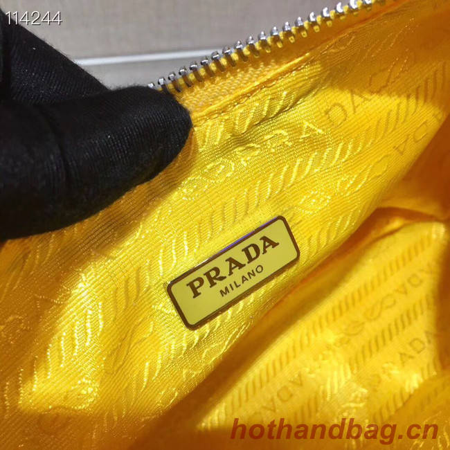 Prada Nylon and Saffiano leather mini bag 1NE204 yellow