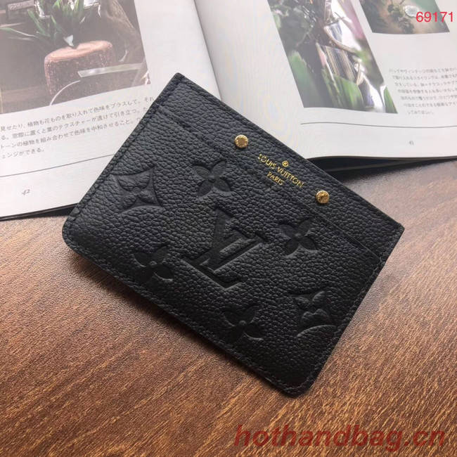 Louis vuitton original CARD HOLDER M69171 black