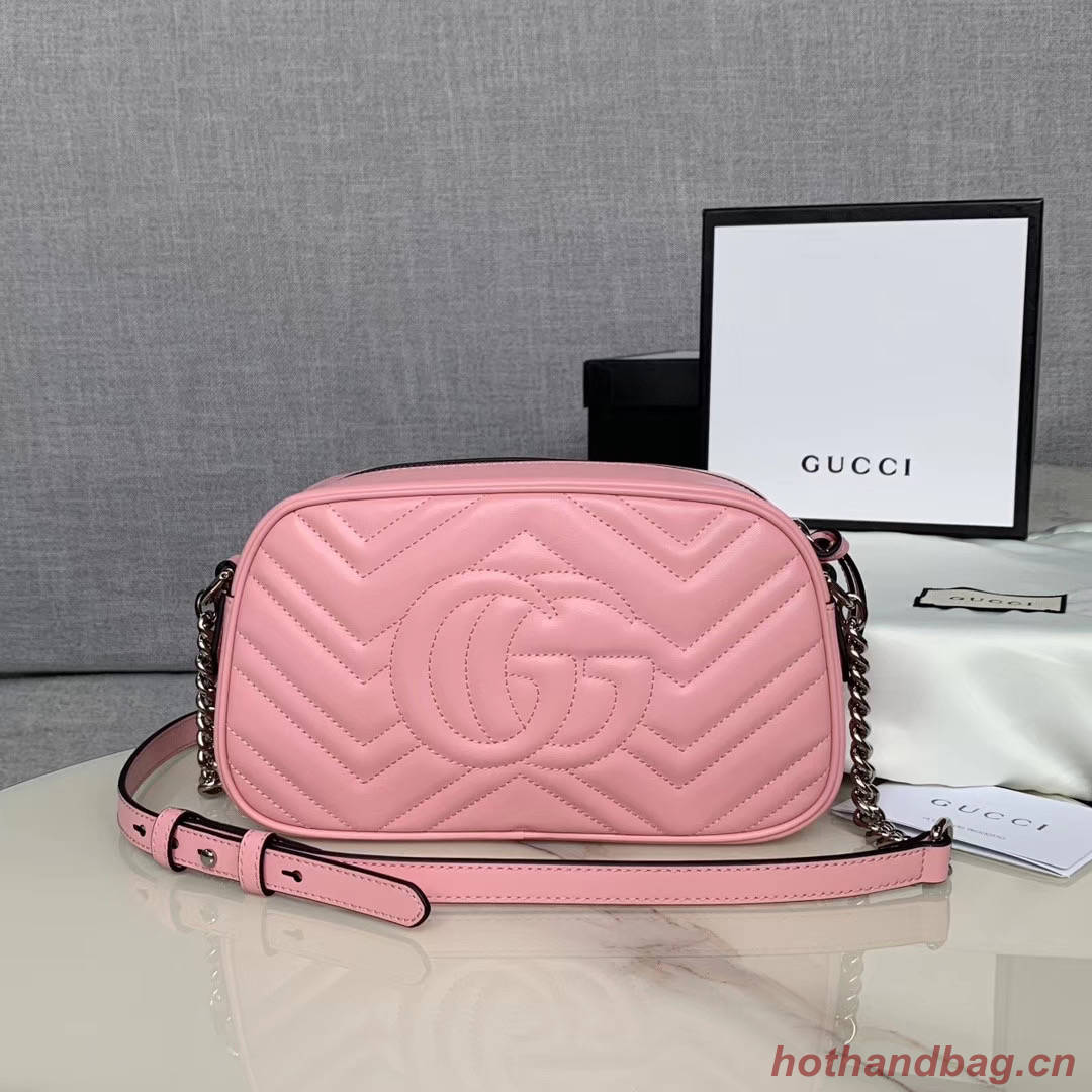 Gucci GG Marmont Matelasse Shoulder Bag 447632 light pink