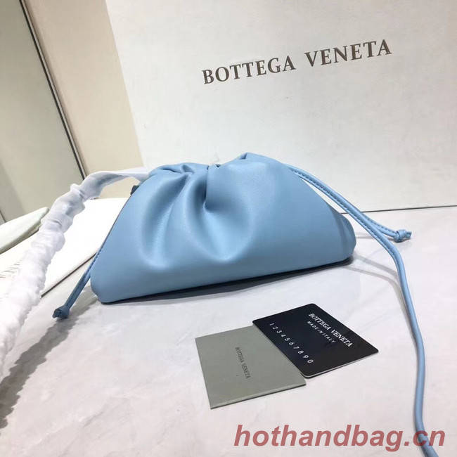 Bottega Veneta Nappa lambskin soft Shoulder Bag 98057 light blue