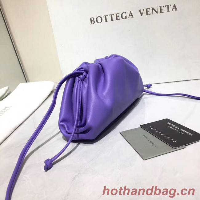 Bottega Veneta Nappa lambskin soft Shoulder Bag 98057 purple