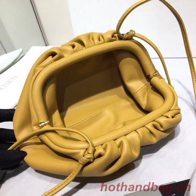 Bottega Veneta Nappa lambskin soft Shoulder Bag 98057 yellow