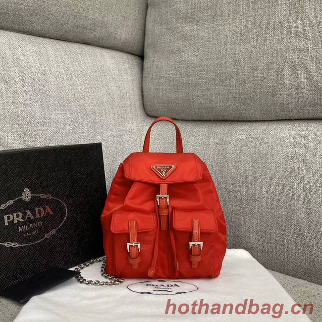 Prada Nylon mini backpack 1BH029 red