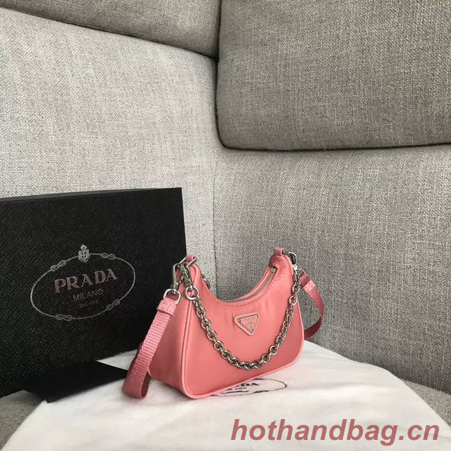 Prada Re-Edition 2005 nylon mini shoulder bag 1BH203 pink