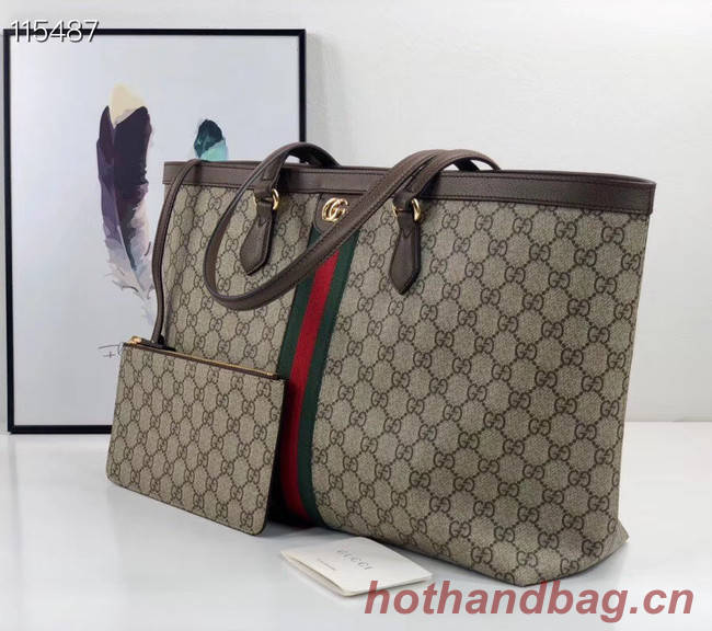 Gucci Ophidia series medium GG Tote Bag 631685 brown