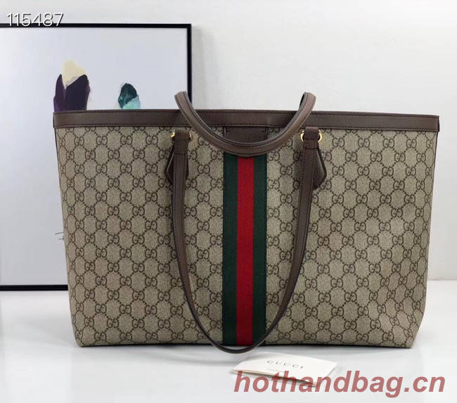 Gucci Ophidia series medium GG Tote Bag 631685 brown