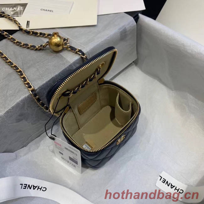 Chanel Original Small classic chain box handbag AP1447 dark blue