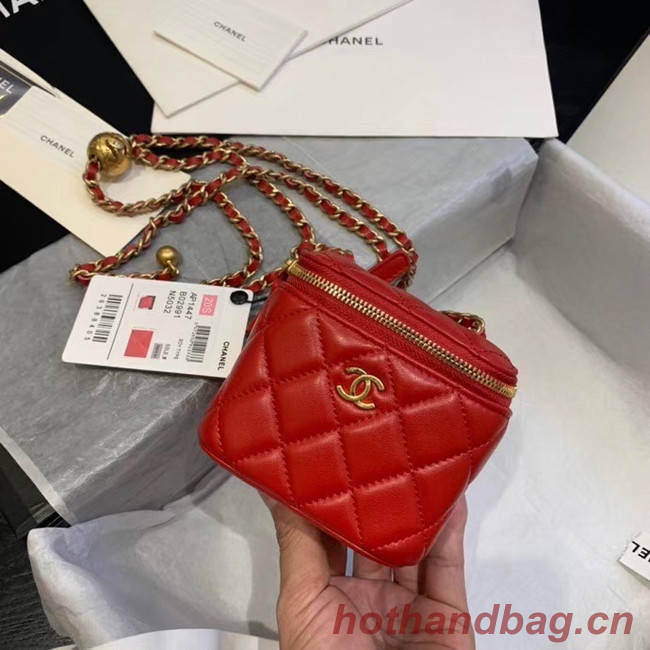 Chanel Original Small classic chain box handbag AP1447 red