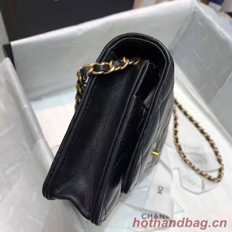 Chanel WOC Original Leather Golden Ball Flap cross-body bag B33818