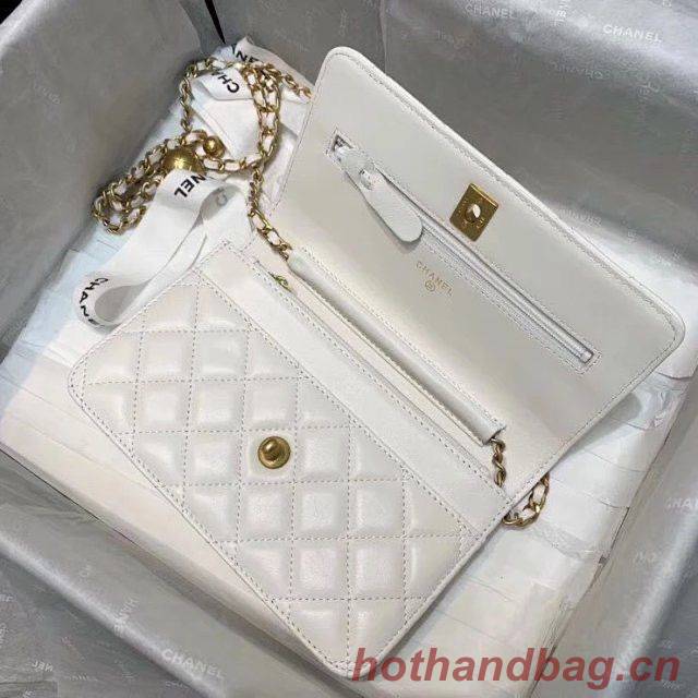 Chanel WOC Original Leather Golden Ball Flap cross-body bag B33818