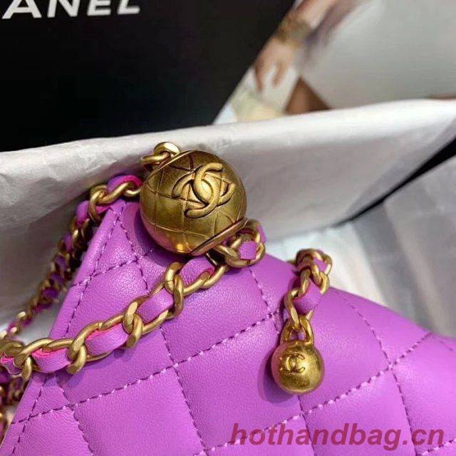 Chanel WOC Original Leather Golden Ball Flap cross-body bag B33818