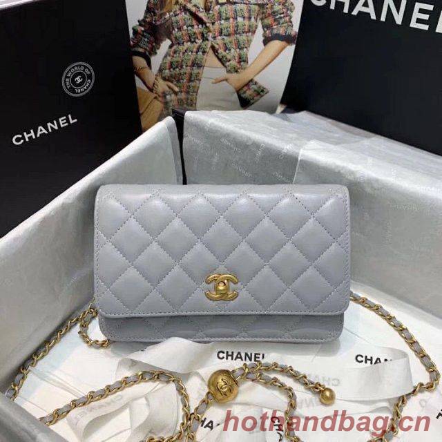 Chanel WOC Original Leather Golden Ball Flap cross-body bag B33818