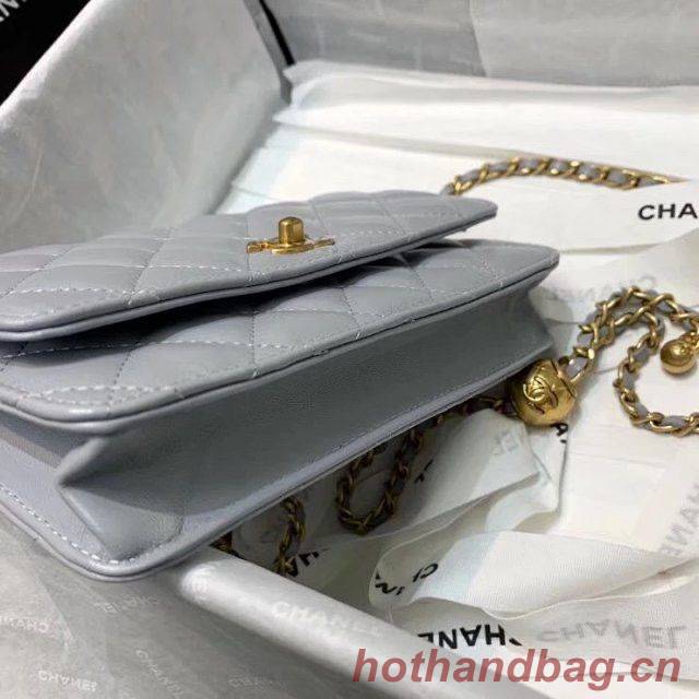 Chanel WOC Original Leather Golden Ball Flap cross-body bag B33818