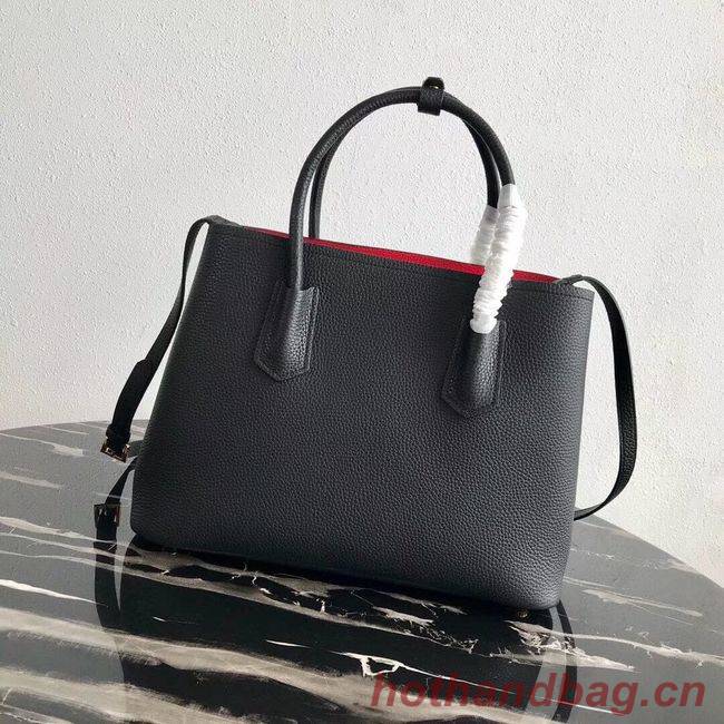 Prada Deer skin bag 1BG008 black&red