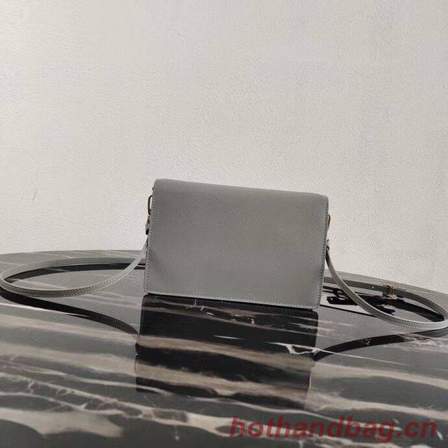 Prada Saffiano leather mini-bag 1BP020 grey