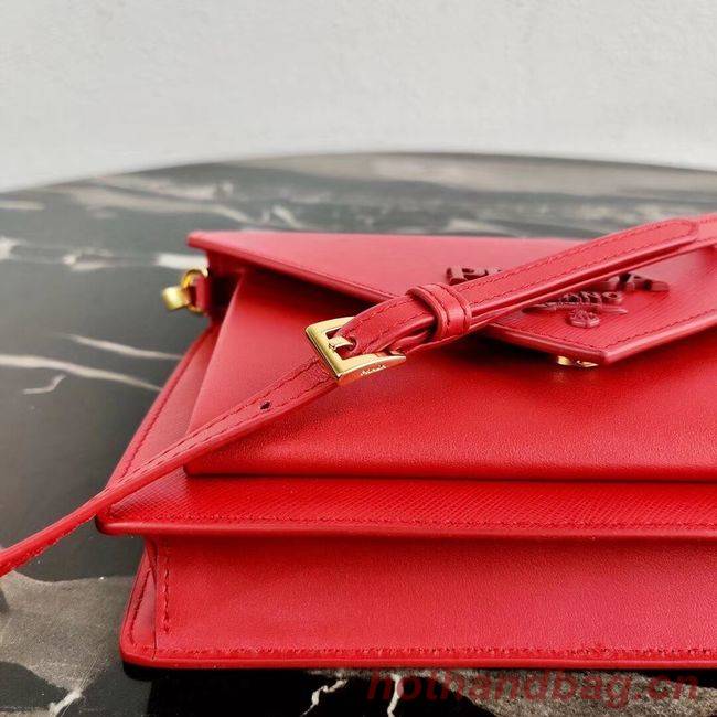 Prada Saffiano leather mini-bag 1BP020 red