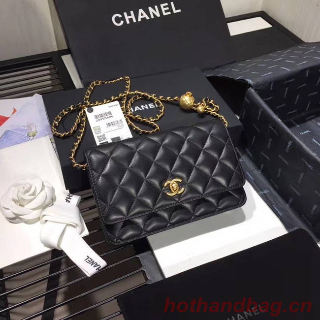 Chanel Original Small classic Sheepskin flap bag AS33814 black