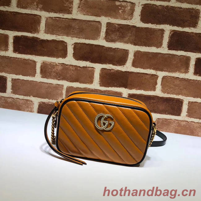 Gucci GG Marmont Matelasse mini Bag 448065 brown