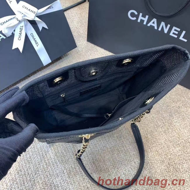 Chanel Shoulder Bag A66942 dark blue