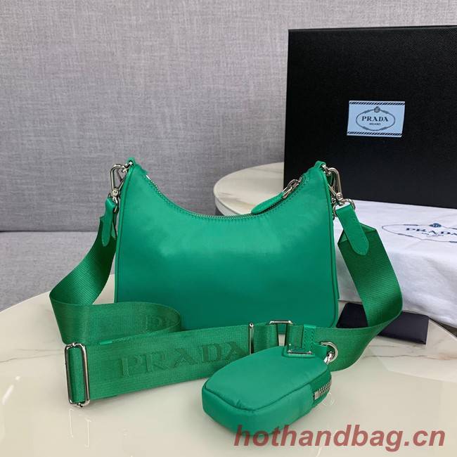 Prada Re-Edition 2005 nylon shoulder bag 1BH204 green