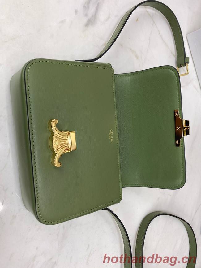 Celine MINI CLASSIC BAG IN BOX CALFSKIN CL01503 green